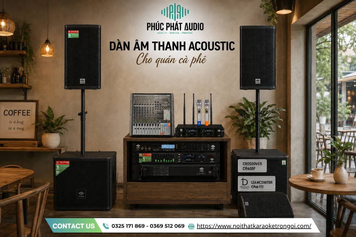 Dàn âm thanh acoustic cho quán cà phê - ảnh 7