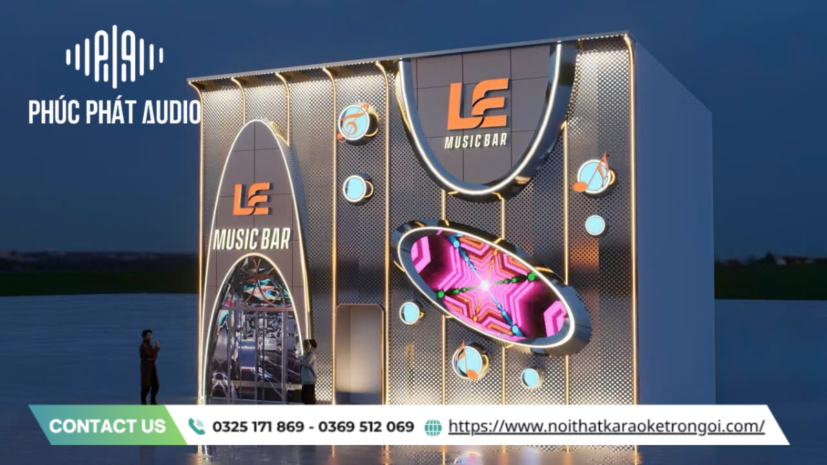 Mẫu bảng hiệu quán Karaoke hiện đại - ảnh 3