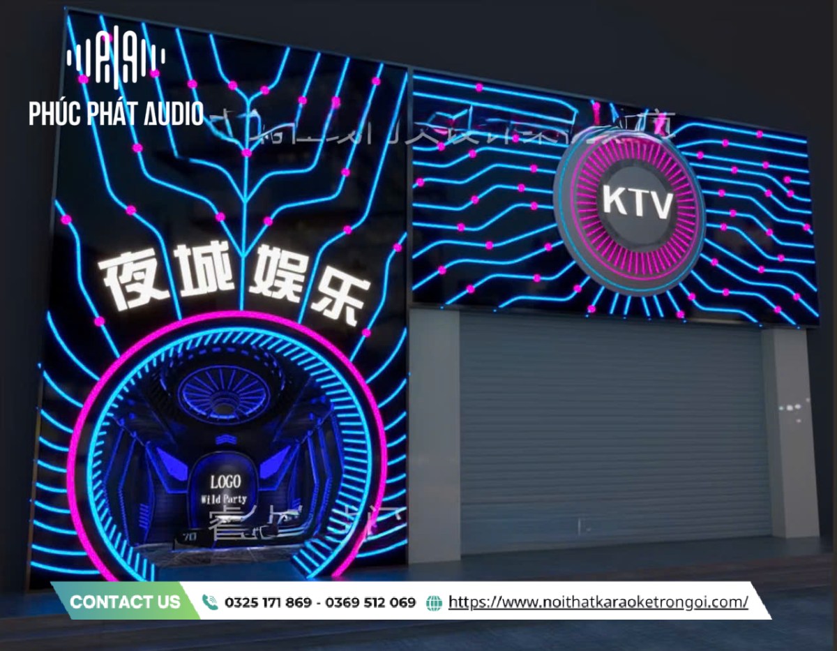Mẫu bảng hiệu quán Karaoke hiện đại - ảnh 4