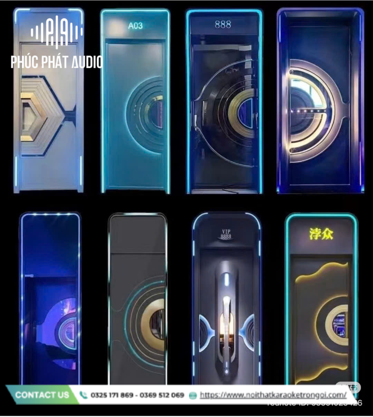 Mẫu cửa phòng karaoke hiện đại - ảnh 3