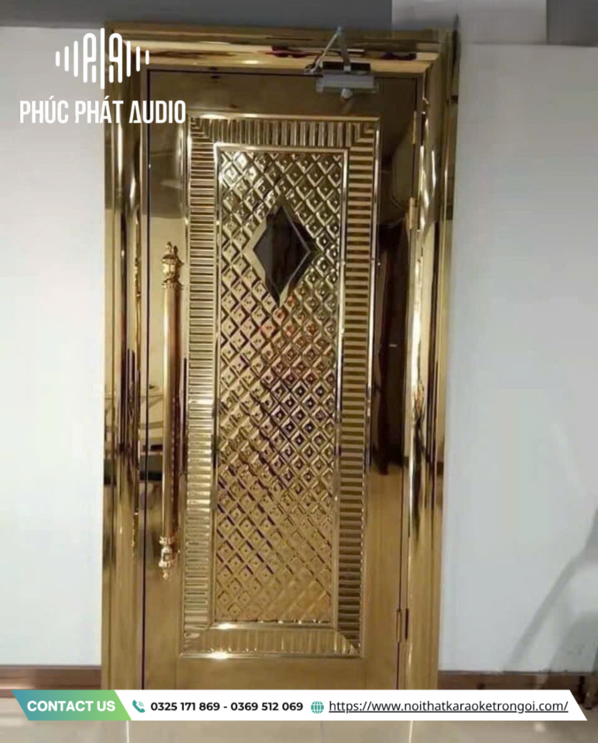 Mẫu cửa phòng karaoke inox - ảnh 4