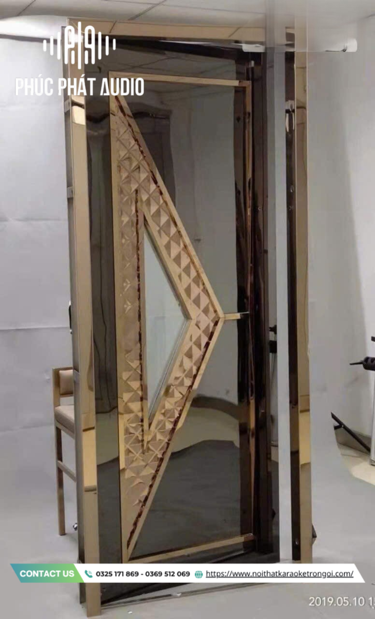 Mẫu cửa phòng karaoke inox - ảnh 5