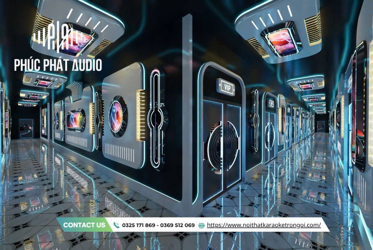 Mẫu hành lang quán Karaoke hiện đại - ảnh 10