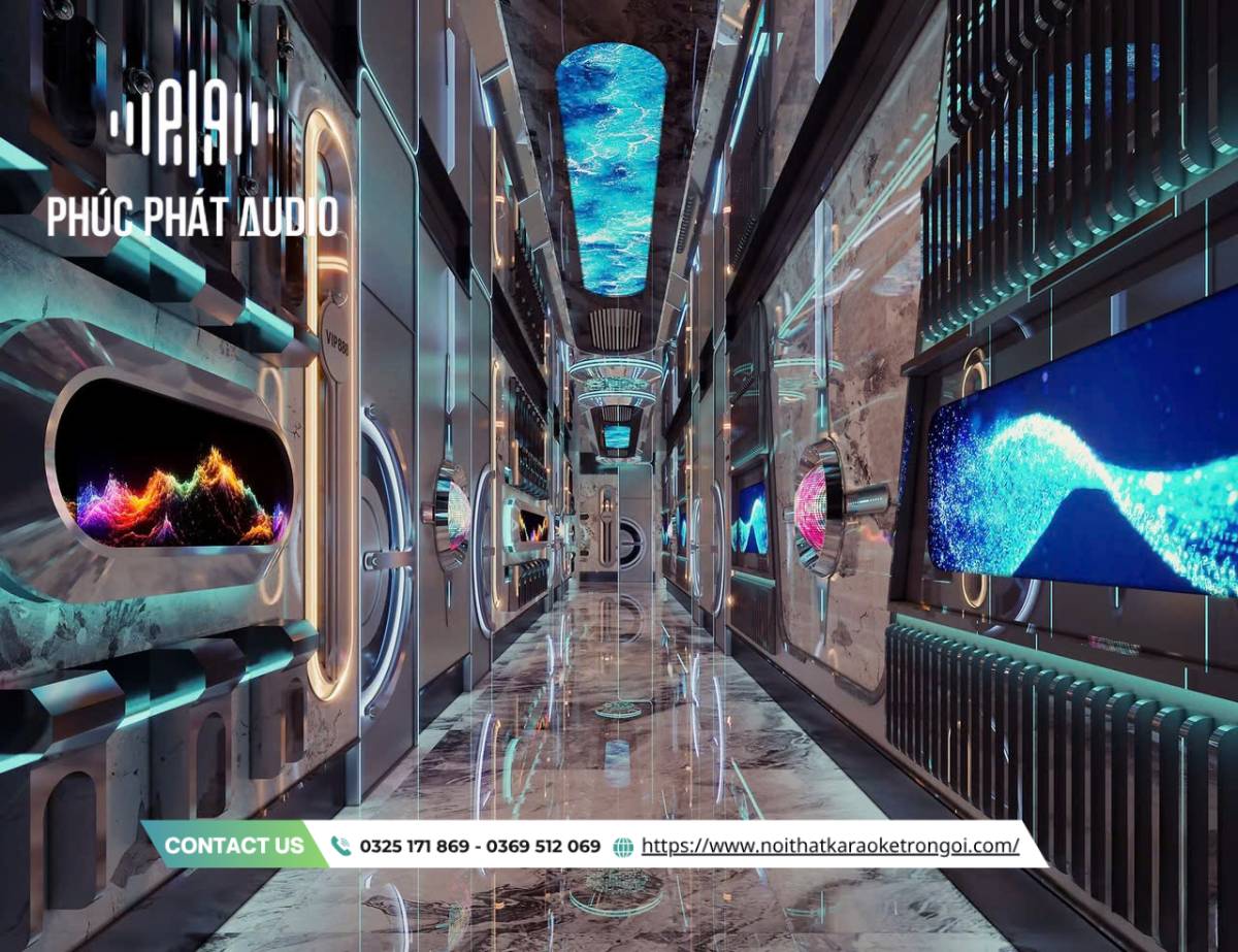 Mẫu hành lang quán Karaoke hiện đại - ảnh 3