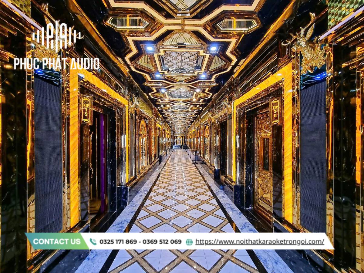 Mẫu hành lang quán Karaoke inox - ảnh 6