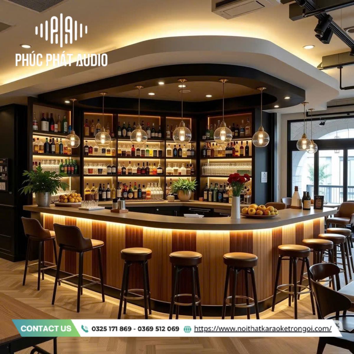 Mẫu quầy bar mini - ảnh 10
