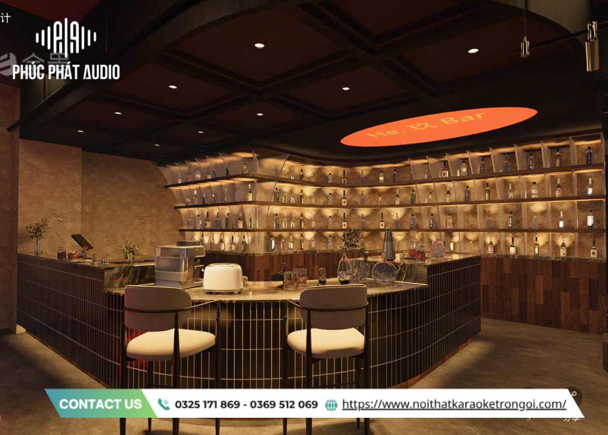 Mẫu quầy bar nhà hàng - ảnh 8