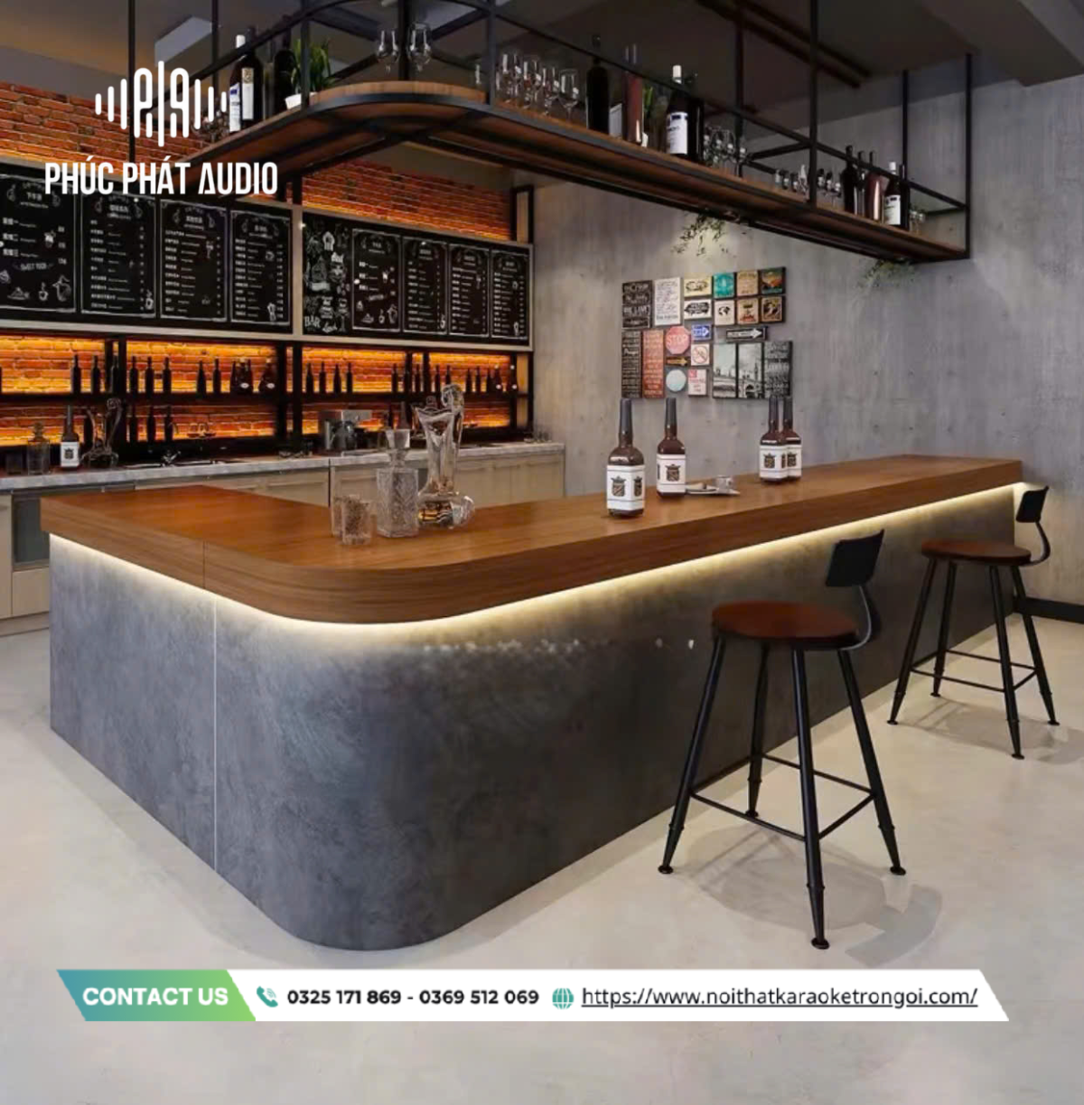 Mẫu quầy bar quán cafe - ảnh 9