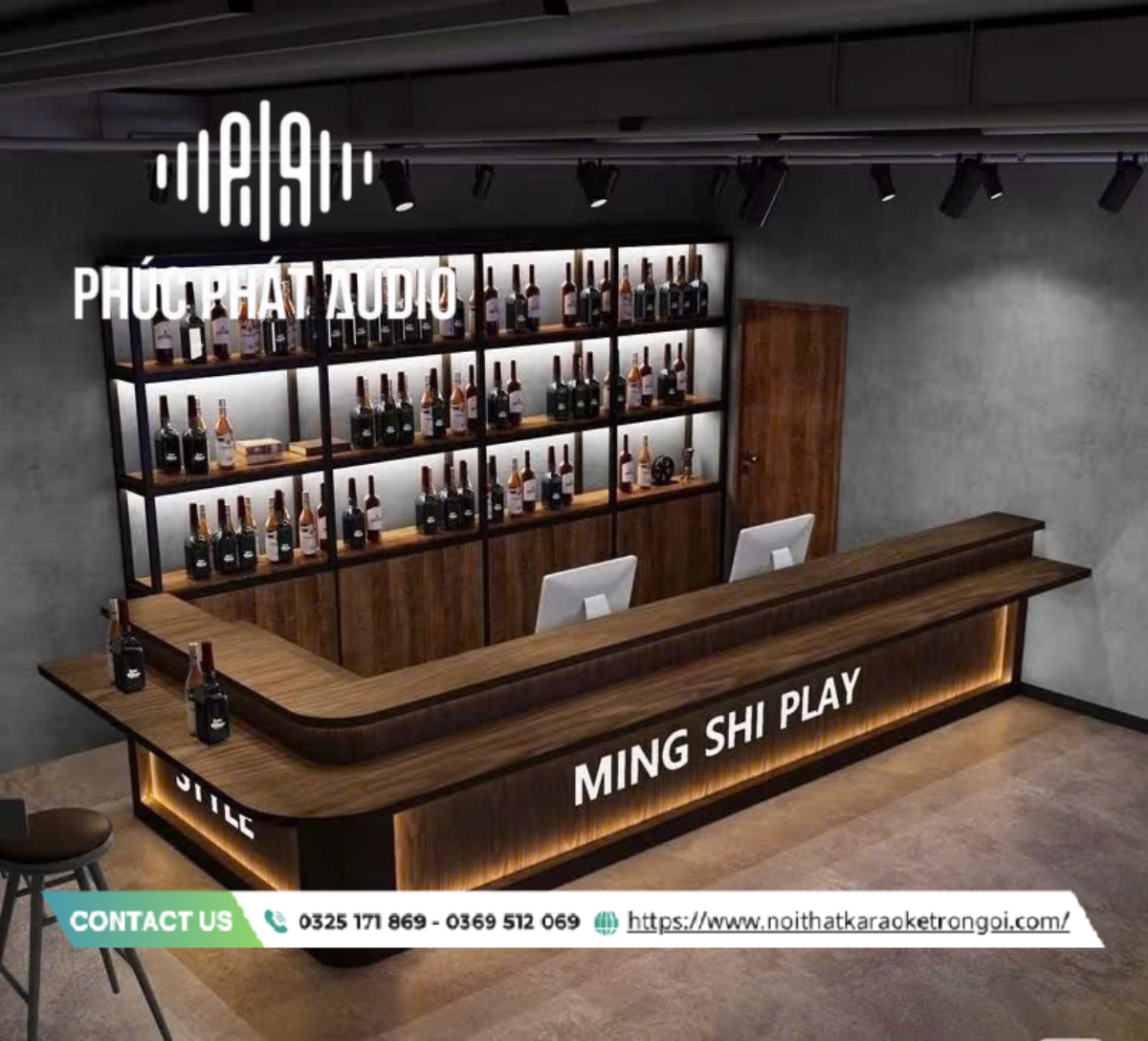 Mẫu quầy bar quán cafe - ảnh 6
