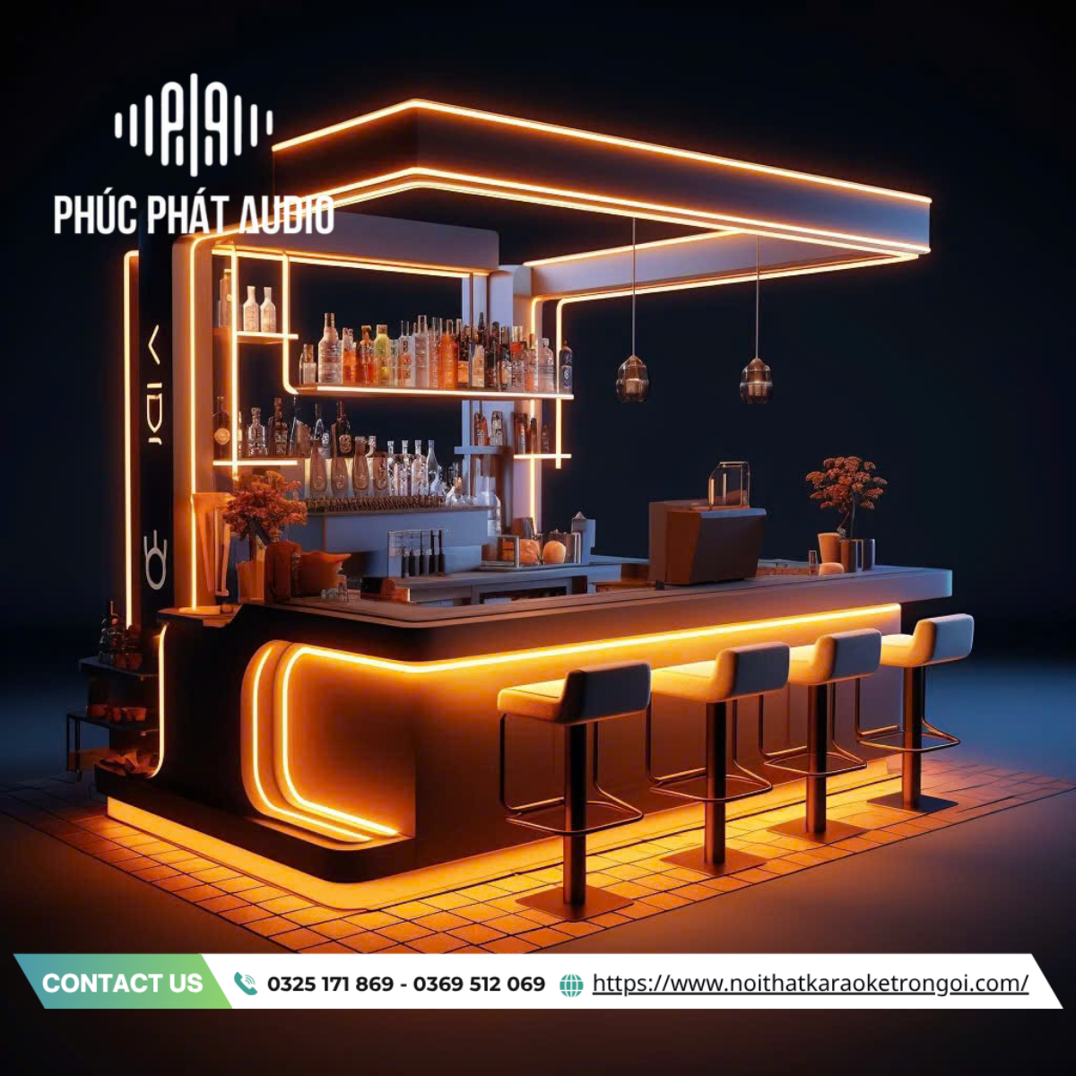 Mẫu quầy bar quán cafe - ảnh 10