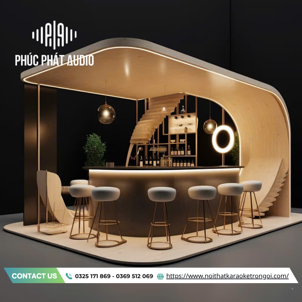 Mẫu quầy bar quán cafe - ảnh 14