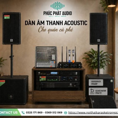 Dàn âm thanh acoustic cho quán cà phê