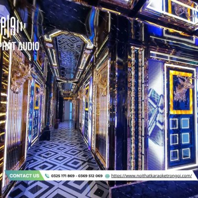 Mẫu hành lang quán Karaoke inox